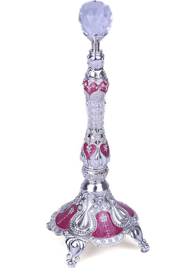 زهر منحوتة للزينة . فضي/ وردي/ أرجواني .