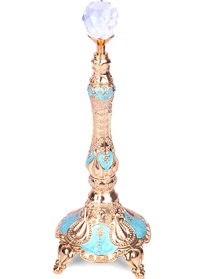 زهر منحوتة للزينة ذهب / أزرق