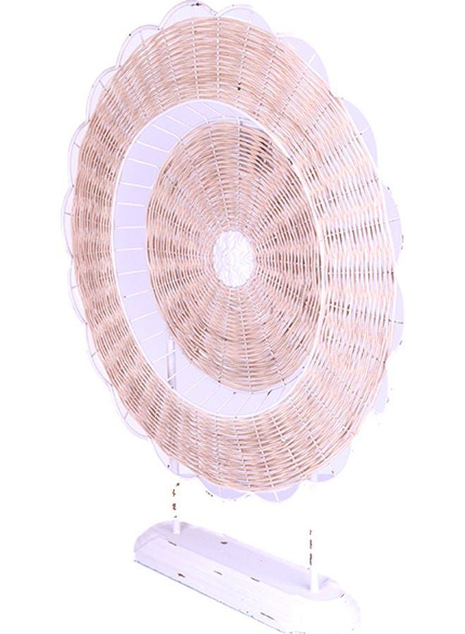 زهر منحوتة للطاولة مستديرة الشكل من القش وردي/أرجواني - Image 2