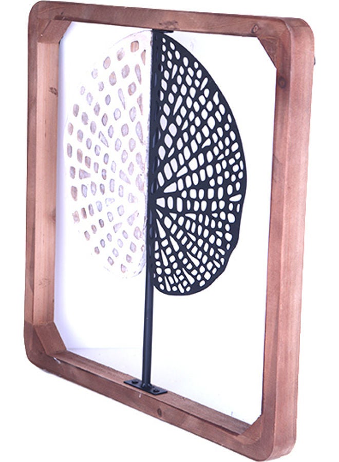 زهر لوحة فنية مربعة الشكل أبيض/ أسود/ وردي - Image 2