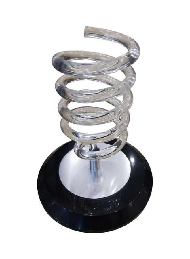 Spiral Hair Dryer Stand Clear/Black - Image 2