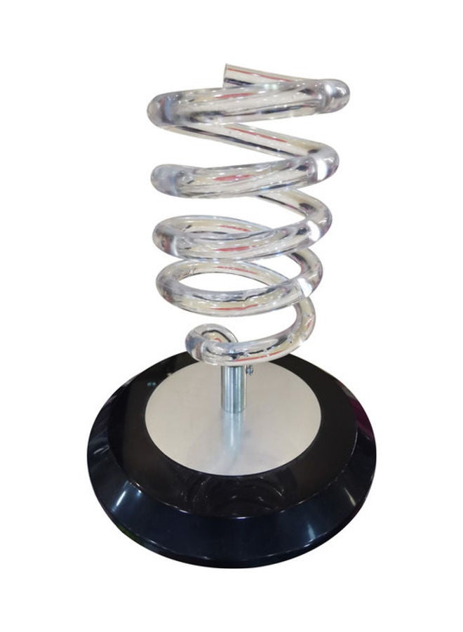 Spiral Hair Dryer Stand Clear/Black - Image 4