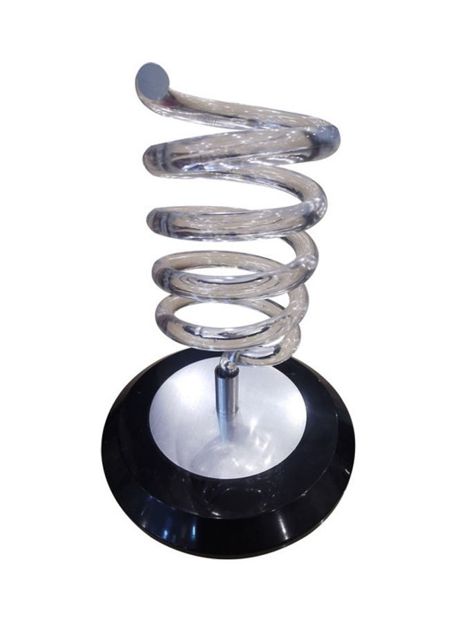 Spiral Hair Dryer Stand Clear/Black - Image 1
