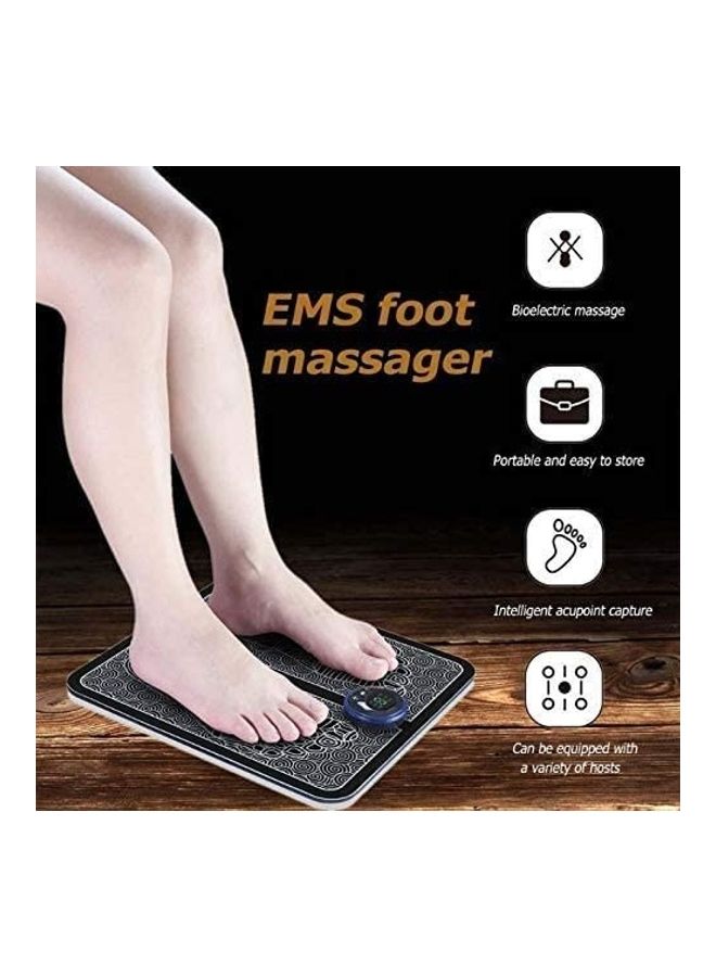 XiuWoo Portable Electric Foot Massage Mat Black/White 32 x 32cm - Image 3