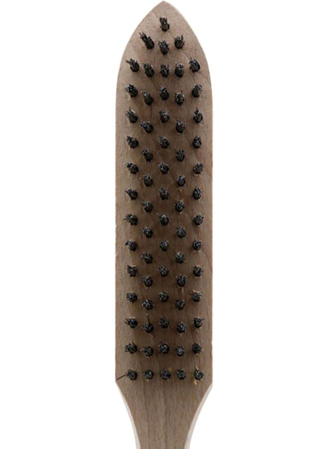 suki 5 Row Steel Wire Brush Beige/Black 15x55x225mm - Image 2