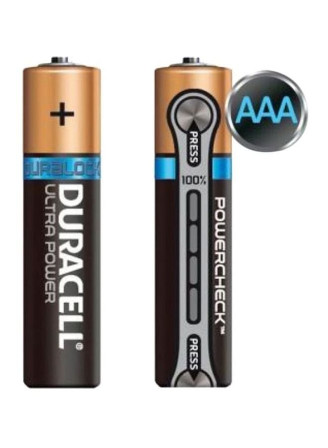 دوراسيل بطاريات ألترا باور AAA بمؤشر لفحص الطاقة المتبقية - 6 قطع اسود/ذهبي وردي - Image 2