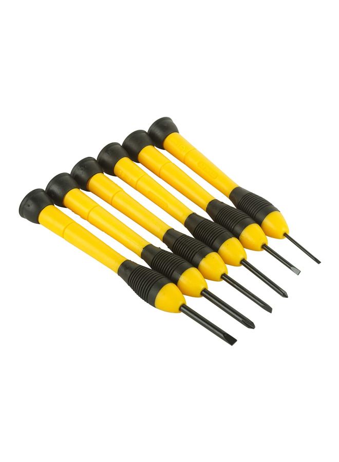 Stanley - Stht66-052 Bi-Mat Precision Screwdriver Set Yellow/Black 1.4, 2, 2.4, 3 - Image 1