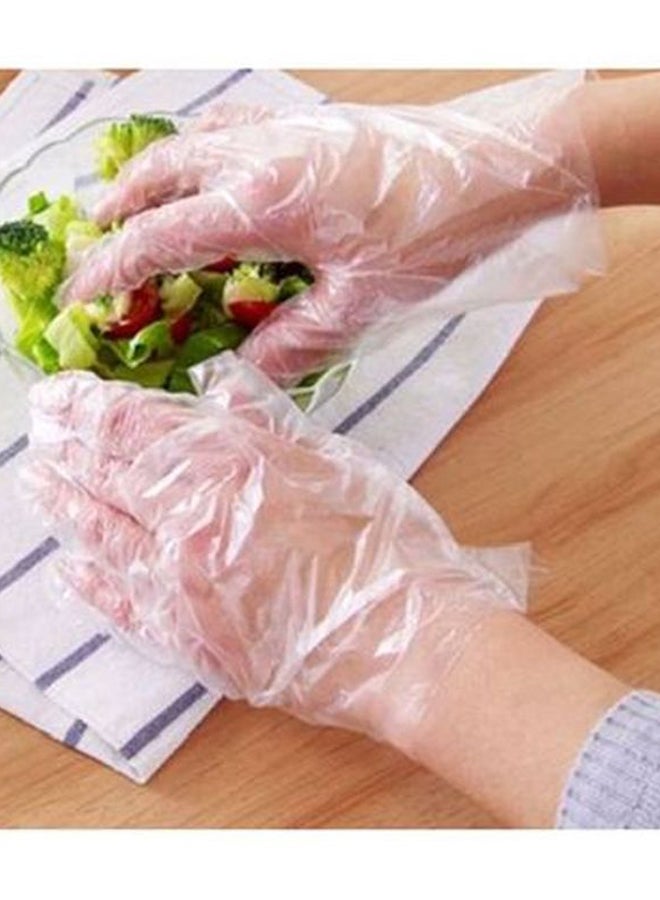 Falcon 100-Piece Multi-Purpose Poly Gloves White  - Image 3