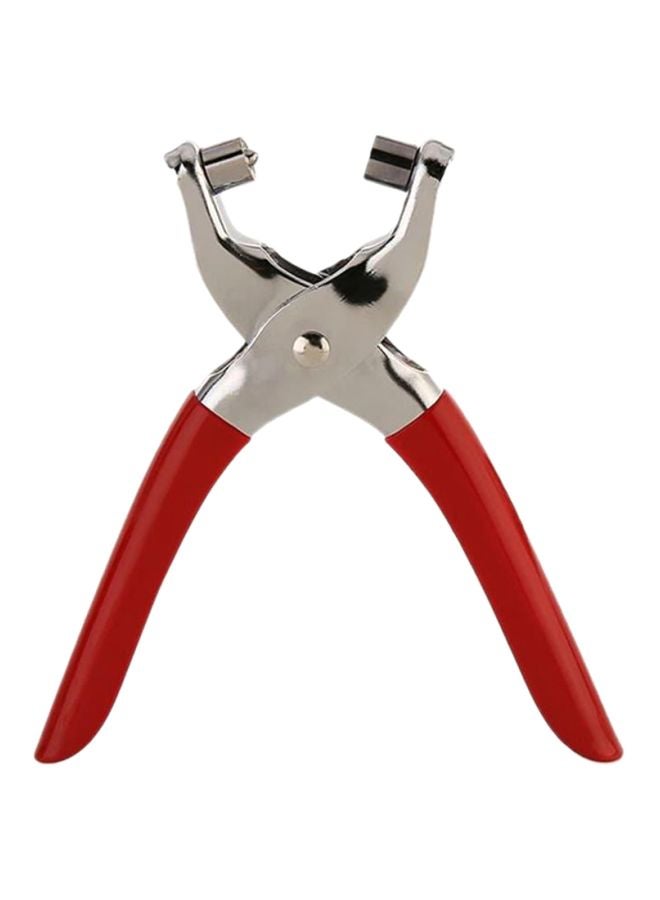 suki Eyelet Steel Pliers Set Red/Silver 