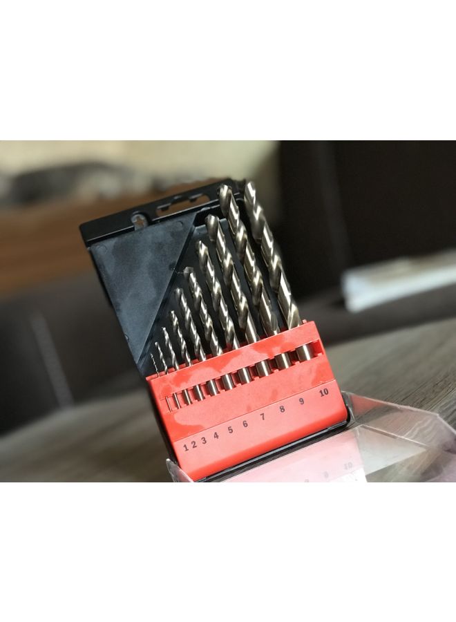 Yato 10-Piece Co-HSS Twist Drill Bit With Plastic Box Gold 1, 2, 3, 4, 5, 6, 7, 8, 9, 10  - Image 4