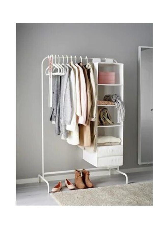 Mulig Portable Clothes Rack White 99x46x152cm  - Image 2