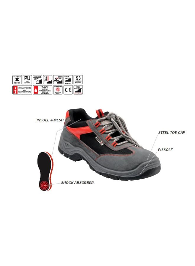 Yato Low-Cut Safety Boots Grey/Black/Red  - Image 4