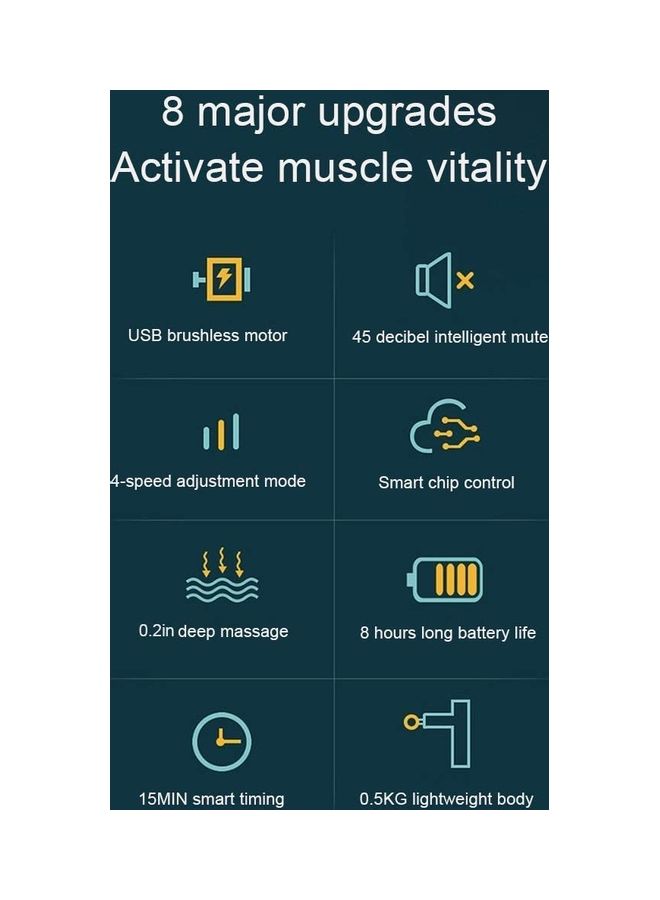 XiuWoo 4-Head Mini Massage Gun Set - Image 5