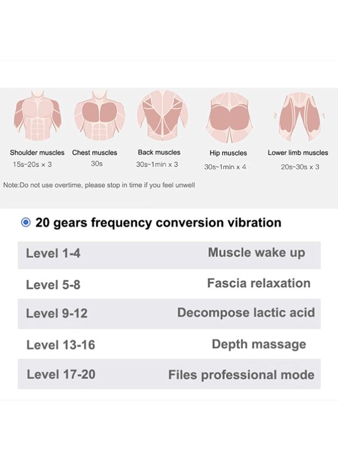 XiuWoo Mini Massage Gun Set For Deep Tissue Relaxation - Image 4