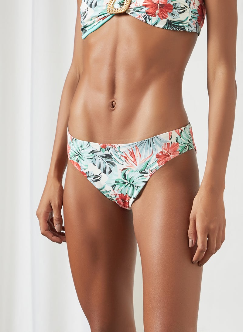 Bluepoint - Tropical Print Bikini Bottom Multicolour - Image 1