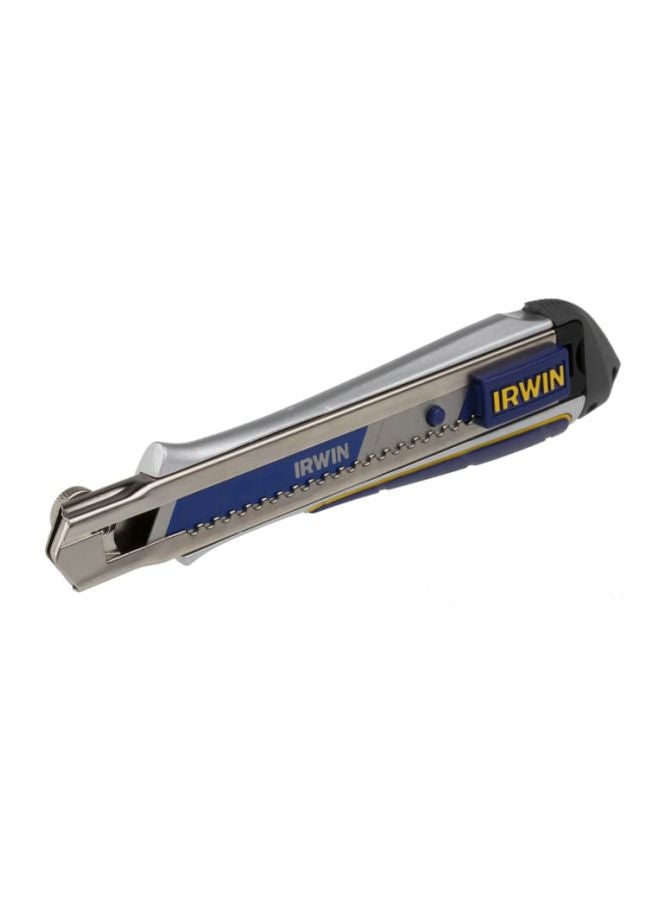 IRWIN Snap Off Utility Knife Silver/Blue/Yellow 27.8x6.4x3.4cm - Image 2