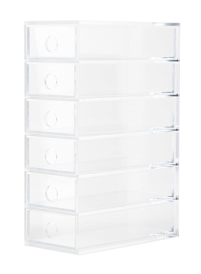 MUJI - 6-Drawer Desk Organizer Box Clear - Image 1