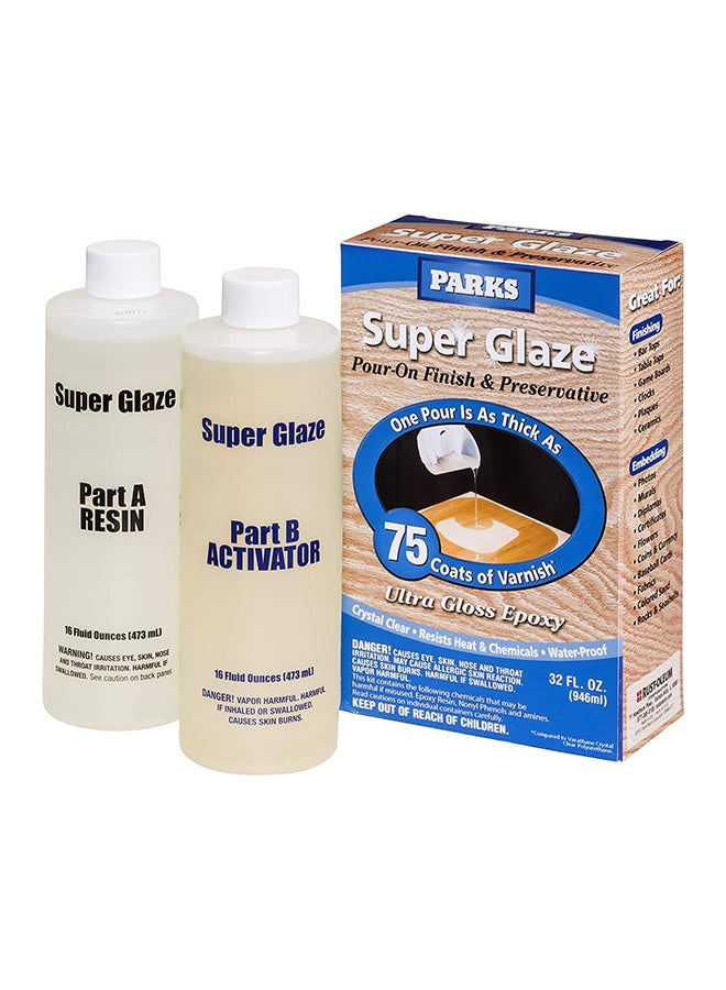 Generic - Ultra Glossy Epoxy Finish and Preservative Kit White - Image 1