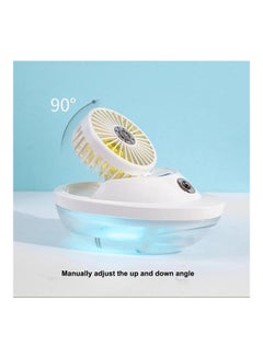 AnneFish USB Rechargeable Sailboat Humidifier With Fan White/Yellow  - Image 3