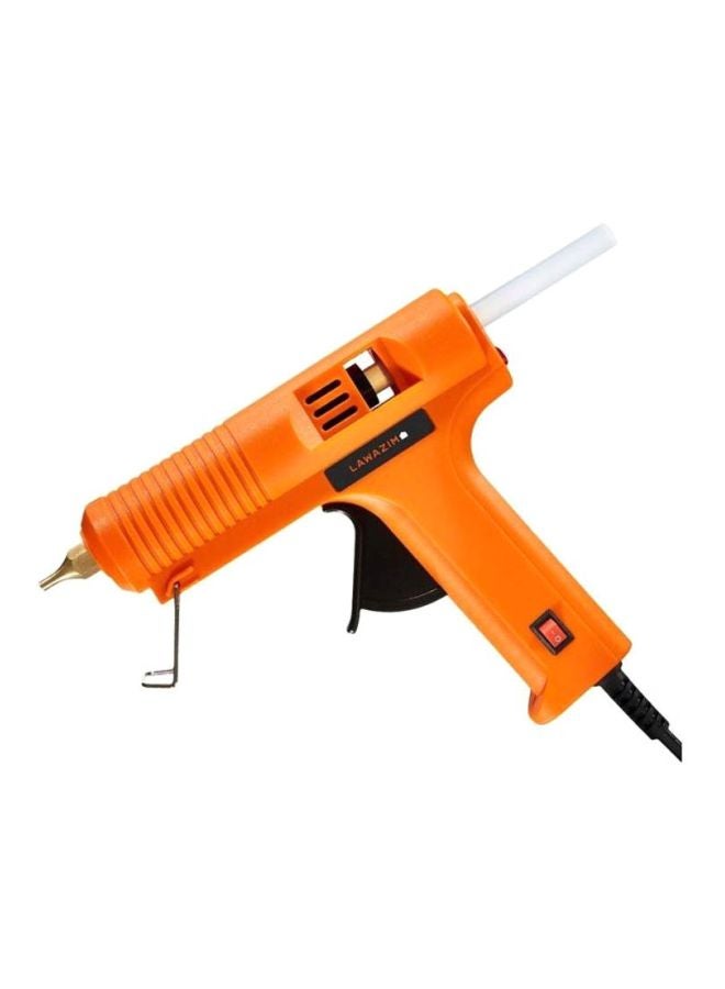 LAWAZIM Professional Glue Gun With Copper Nozzle Orange/Black/Gold  - Image 1