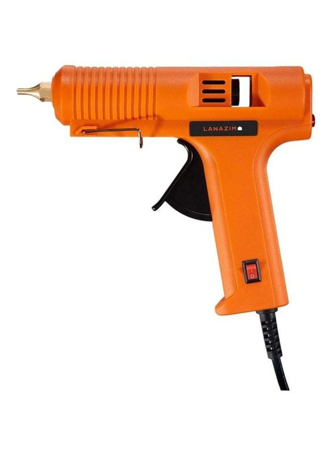 LAWAZIM Professional Glue Gun With Copper Nozzle Orange/Black/Gold  - Image 2