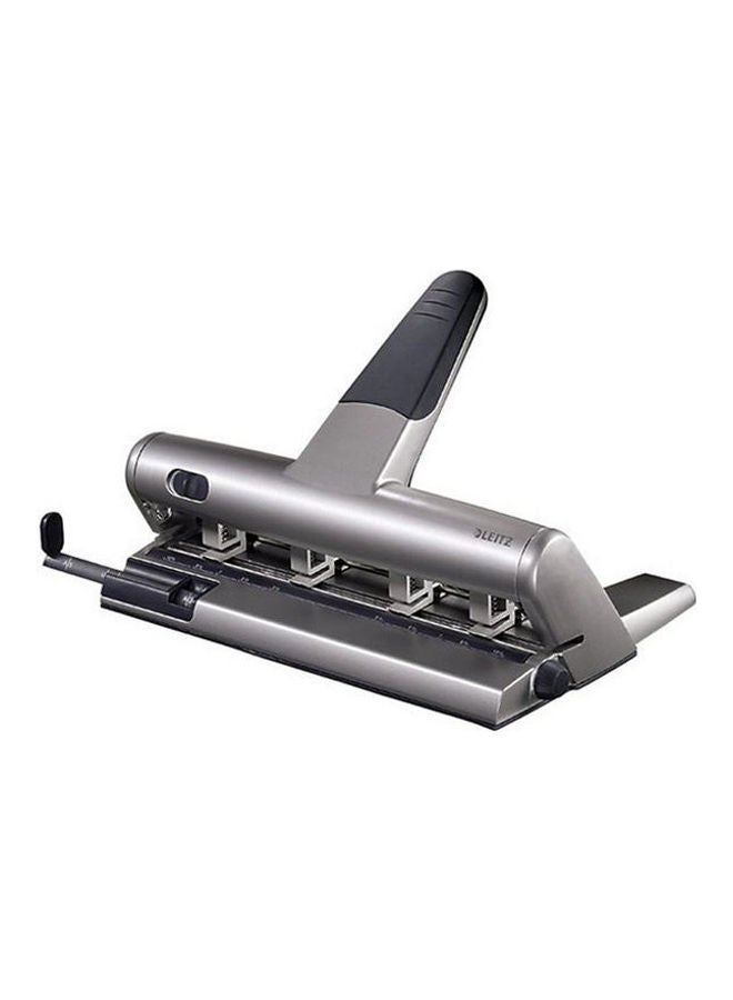 LEITZ - 5114 30 Sheet Adjustable 4 Hole Punch Grey - Image 1
