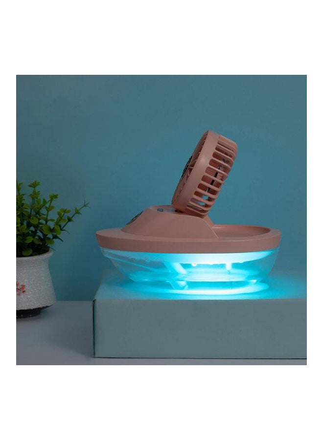 AnneFish USB Rechargeable Sailboat Humidifier With Fan QYX00196K Pink  - Image 2