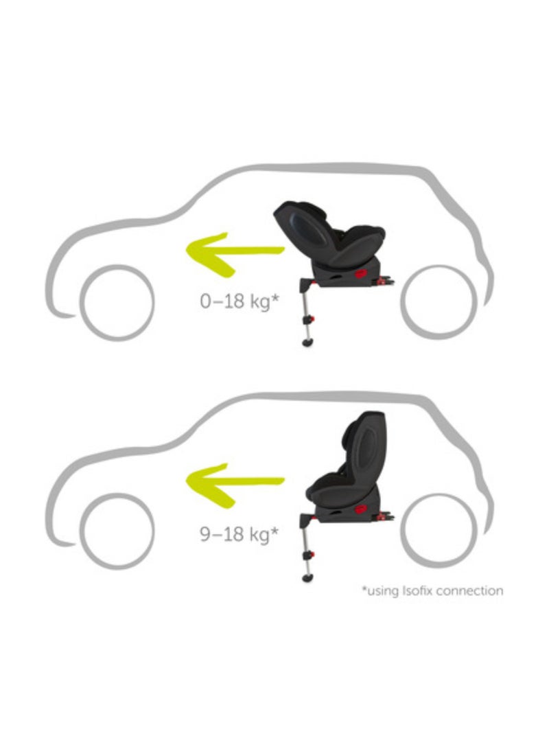 hauck - Varioguard Plus High-quality Material Infant Car Seat With Height-adjustable Backrest Group 0+/1 (0-18Kg), Black Edition - 609163 - Image 1
