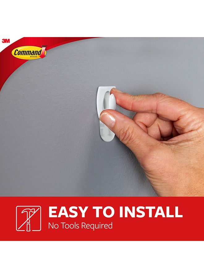 Command 42-Piece Decorative Hooks And Strips Set White - Image 4