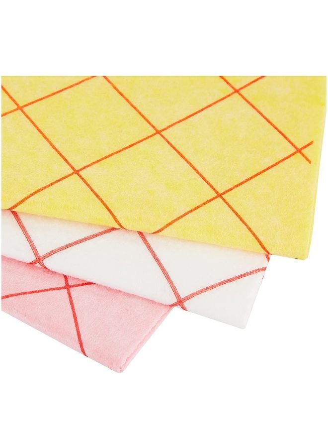 فيليدا مجموعة من 3 أقمشة لجميع الأغراض أصفر/أحمر 38x40سم - Image 2