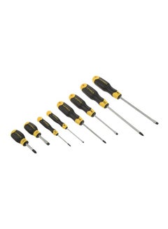 Stanley 8-Piece Screwdriver Set Silver/Black/Yellow 6.5x150 Millimeter, 3x75 Millimeter, 5x100 Millimeter, 6.5x45 Millimeter, PH1x100 Millimeter, PH2x150 Millimeter, PH0x60 Millimeter, PH2 45  - Image 1