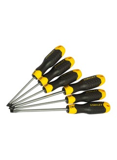 Stanley 8-Piece Screwdriver Set Silver/Black/Yellow 6.5x150 Millimeter, 3x75 Millimeter, 5x100 Millimeter, 6.5x45 Millimeter, PH1x100 Millimeter, PH2x150 Millimeter, PH0x60 Millimeter, PH2 45  - Image 4