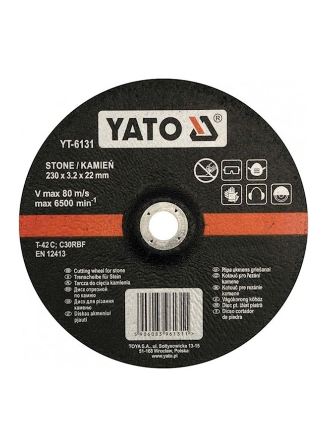 Yato Stone Cutting Disc Black