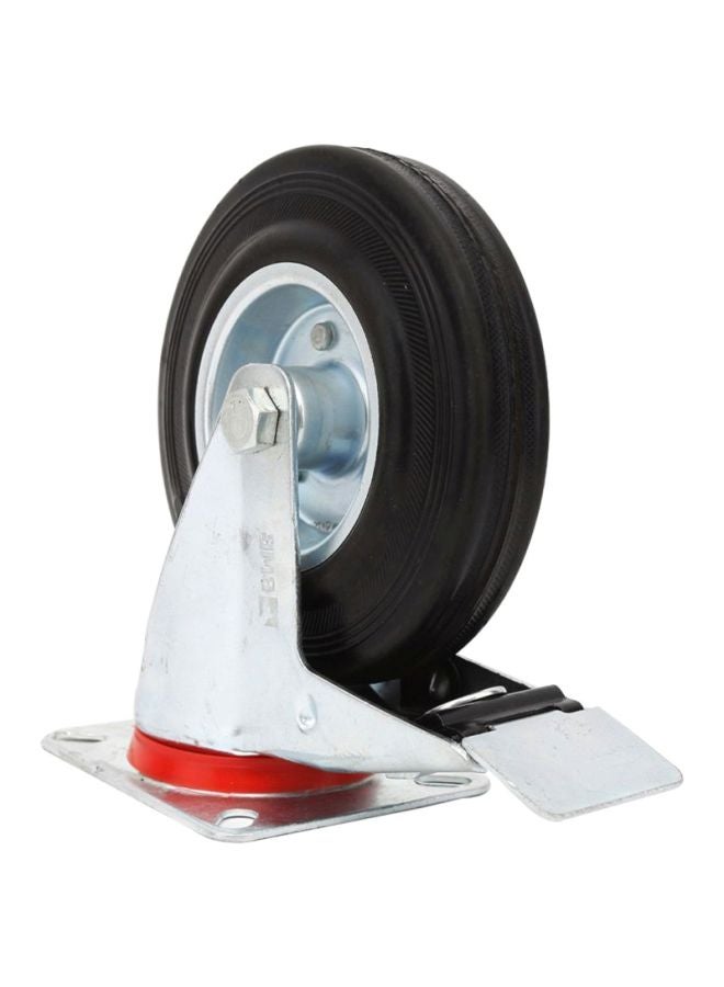 BMB tools Industrial Caster Movable Wheel With Brake Silver/Black/Red - Image 2
