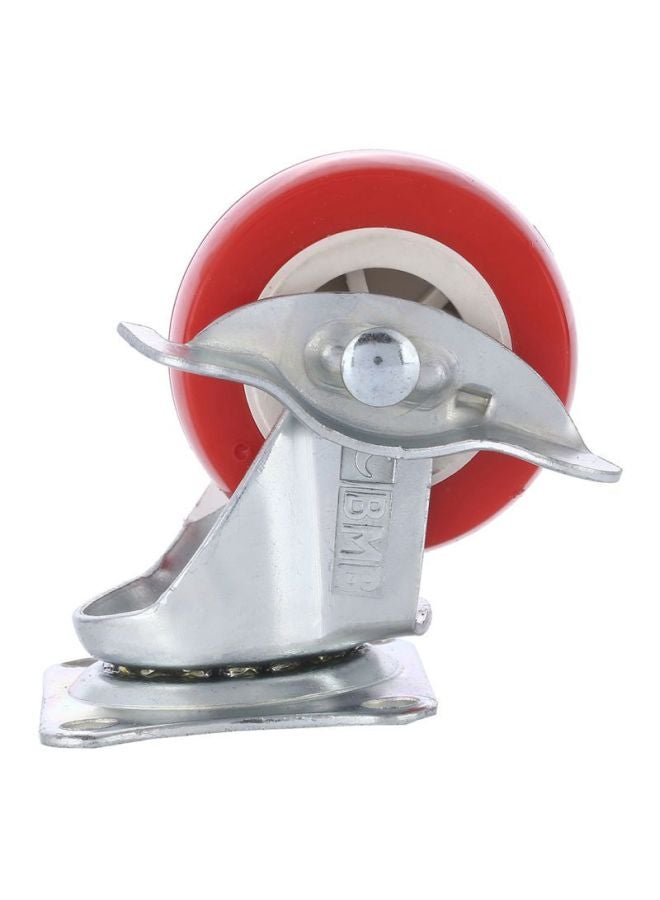 BMB tools Swivel Caster Wheel With Brake Silver/Red 50mm - Image 1