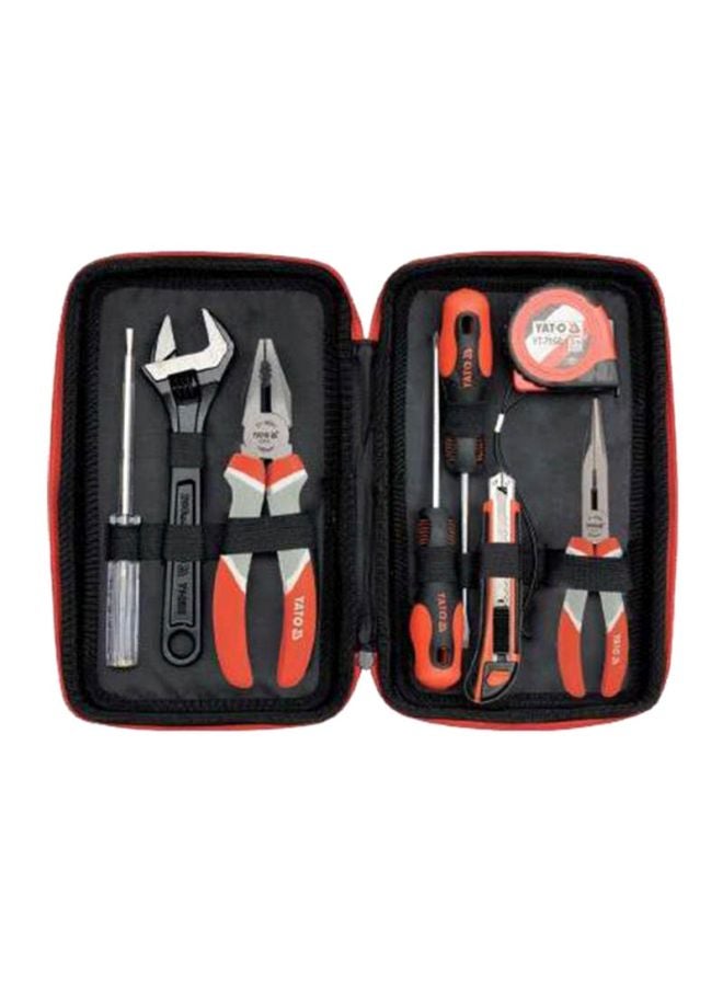 Yato 8-Piece Tools Set With Bag Black/Orange/Grey  - Image 1