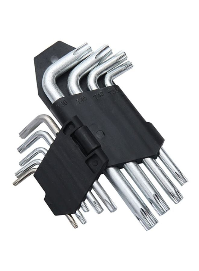 بي إم بي تولز طقم مفاتيح ربط سداسية من 9 قطع أسود/ فضي - Image 1