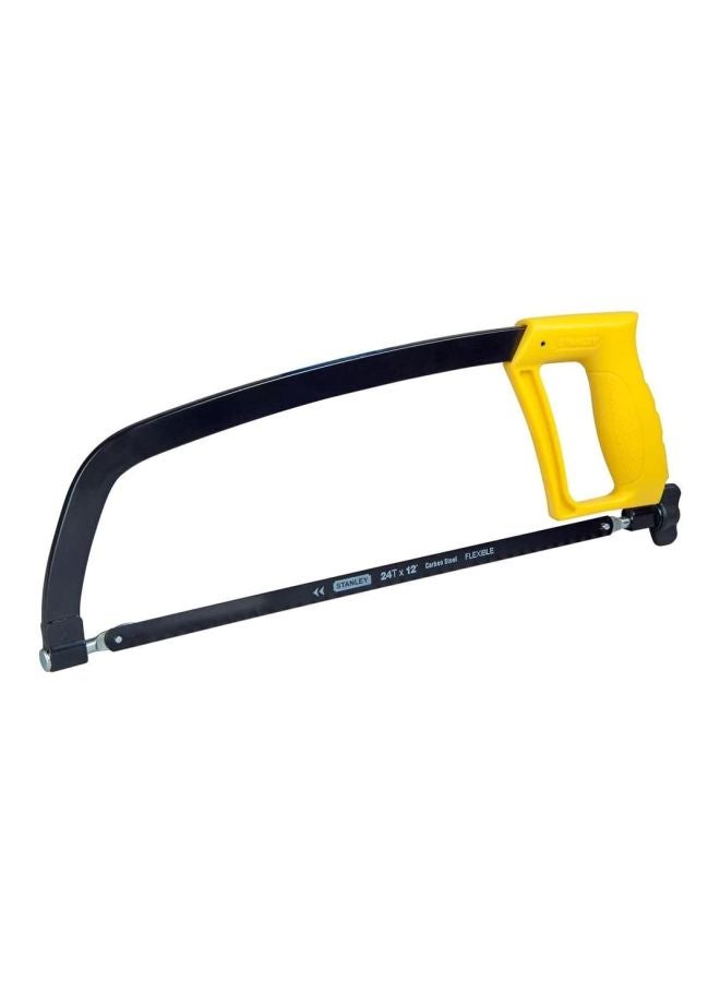 Enclosed Gripped Hacksaw Frame Black/Yellow 26.4x10.5x5.8cm