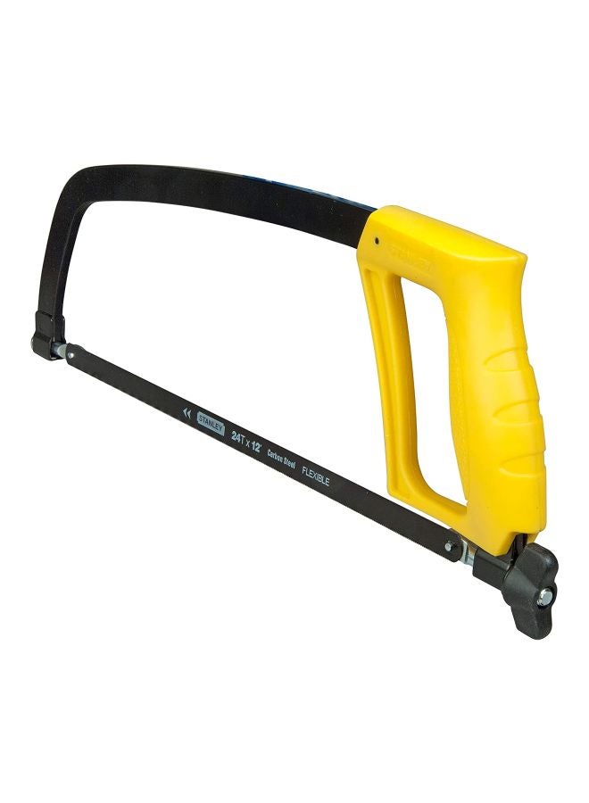 Enclosed Gripped Hacksaw Frame Black/Yellow 26.4x10.5x5.8cm