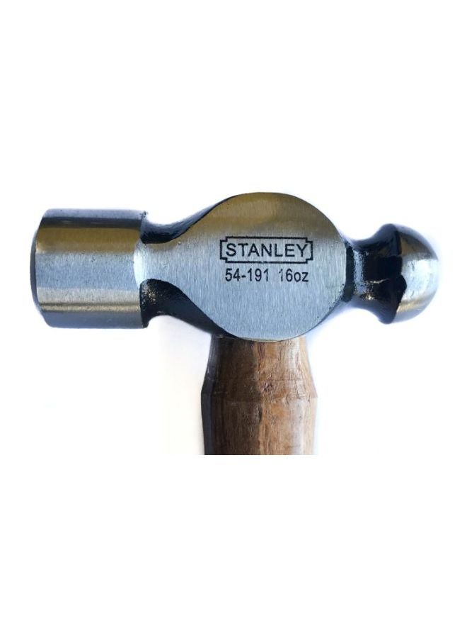Ball Pen Hammer With Wooden Handle Brown/Silver 40x30x20cm