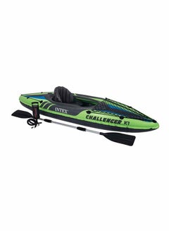INTEX Inflatable Kayak And Paddle 274x74x33cm  - Image 1
