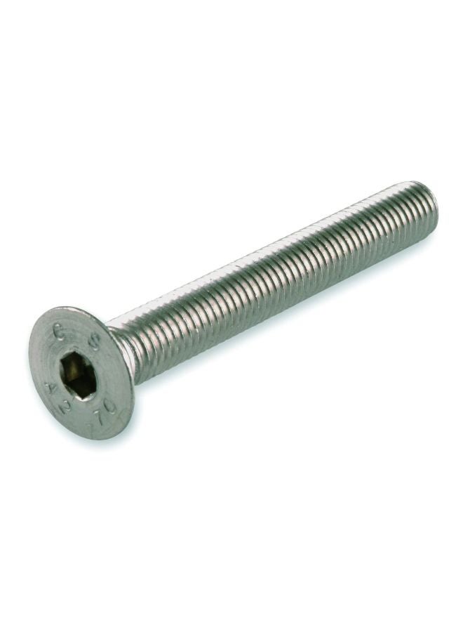 suki - 4-Piece Hex Socket Countersunk Machine Screws Silver - Image 1