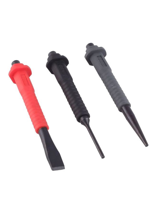 Yato 3-Piece Mini Cold Chisel And Punch Set Black/Grey/Red 125x3, 125x10  - Image 2