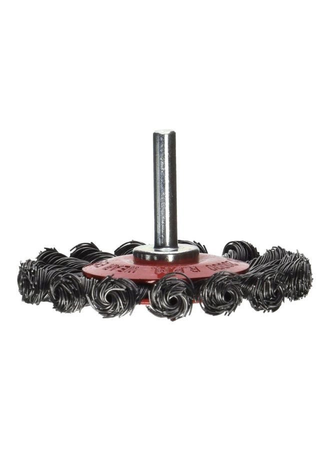 Yato Twisted Wire Circular Brush Silver/Red - Image 3