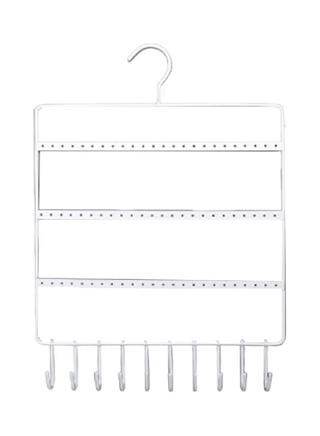 Generic - Multipurpose Display Rack with Multi-Hooks White - Image 1