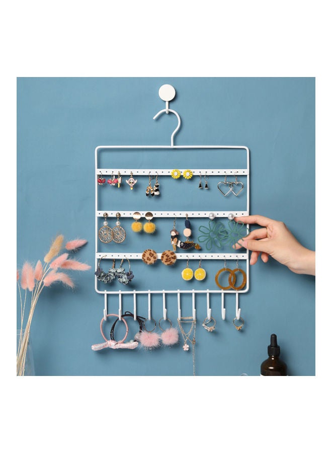 Generic - Multipurpose Display Rack with Multi-Hooks White - Image 1