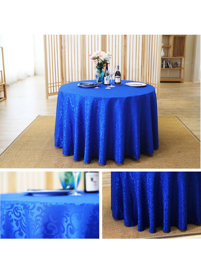 Decorative Polyester Tablecloth Royal Blue - Image 2
