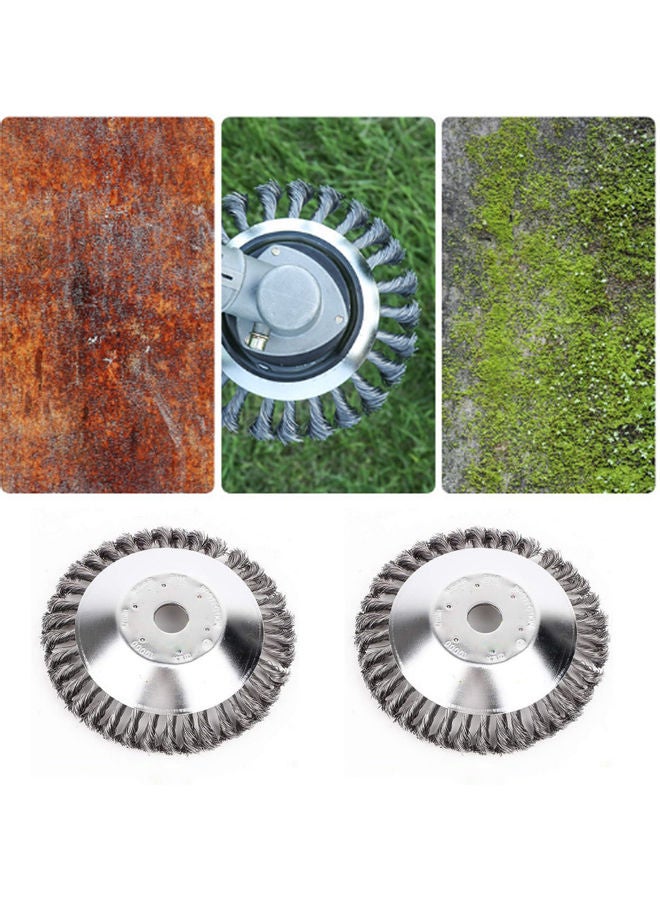 Generic Multi-Purpose Stainless Steel Steel Wire Wheel Brush Silver  - Image 3