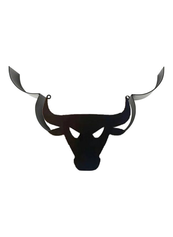 Cow Designed Wall Mounted Toilet Roll Holder Black