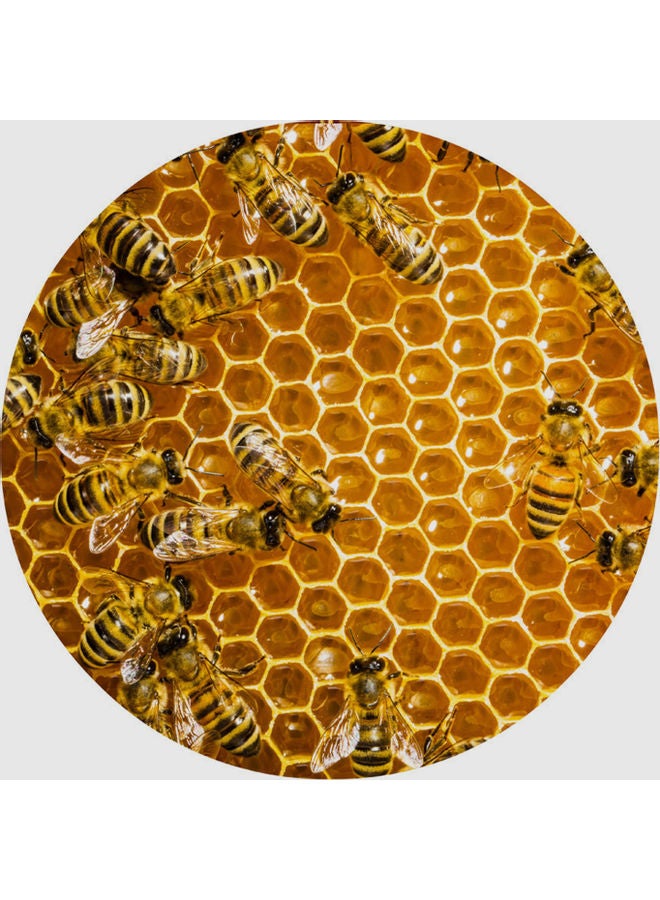 Generic - Honeycomb Pattern Carpet Multicolour 25x20x3cm - Image 1